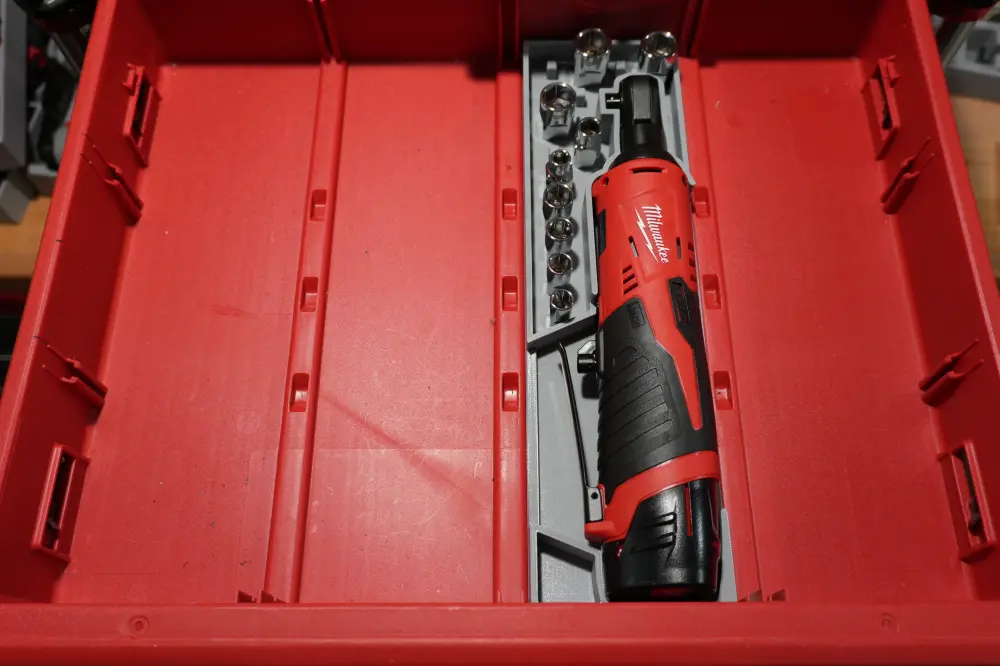 Packout 4-Drawer Insert M12 1/4" Ratchet - One-only Barrel D4 Collection (MR2456 D4)