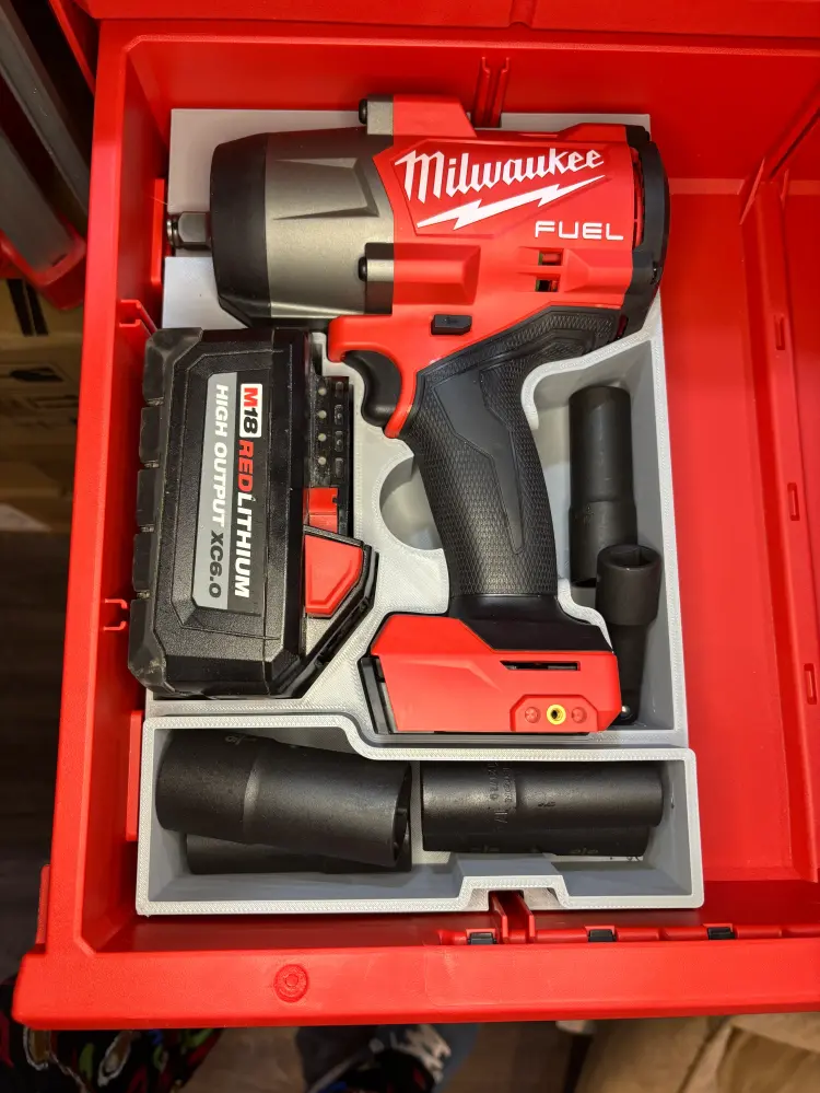 Packout Drawer Insert M18 1/2" High-Torque Impact Wrench 2967 (MHT D)