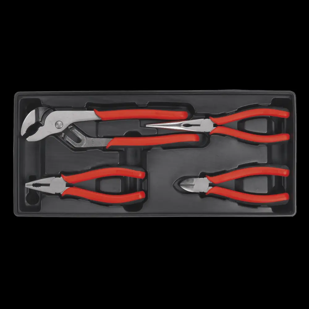 Sealey TBT02 Tool Tray Pliers Adjust 4pc