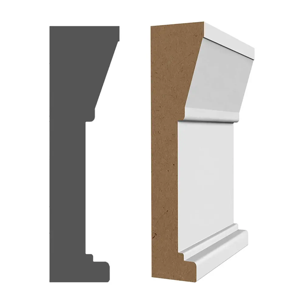 1-1/2" x 5-1/2" x 8' Pearl Primed MDF Architrave