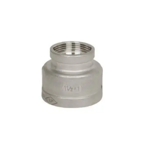 1-1/4" X 1/2" DURABLE METAL STEEL REDUCING COUPLING