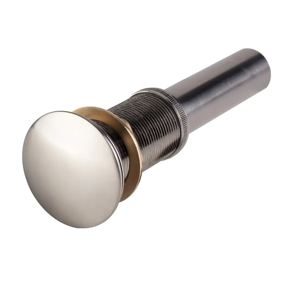 1.75 . Push Pop-up Vessel Sink Drain without Overflow Textured Nickel- 40N-BN