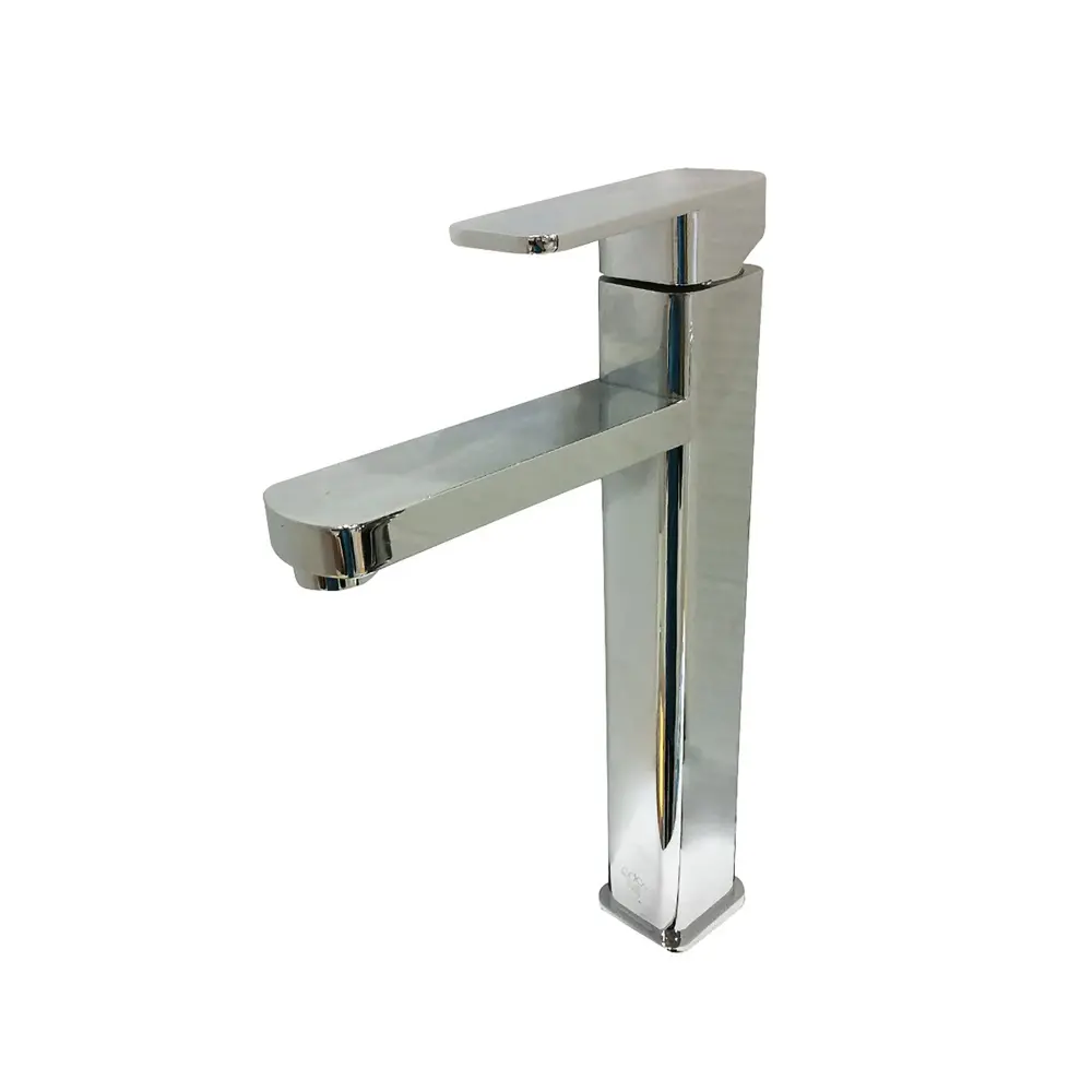 1-Handle Bathroom Faucet, Polished Shiny metal