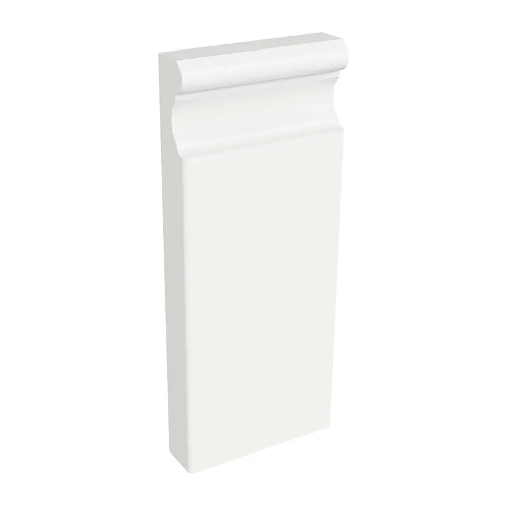 1" x 3-3/4" x 9" Ivory Primed MDF Plinth Block