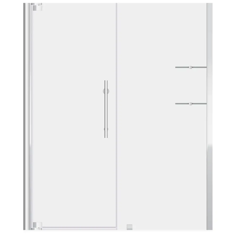 63-65 W x 72 H Swing-Out Shower Door ULTRA-G Chromium