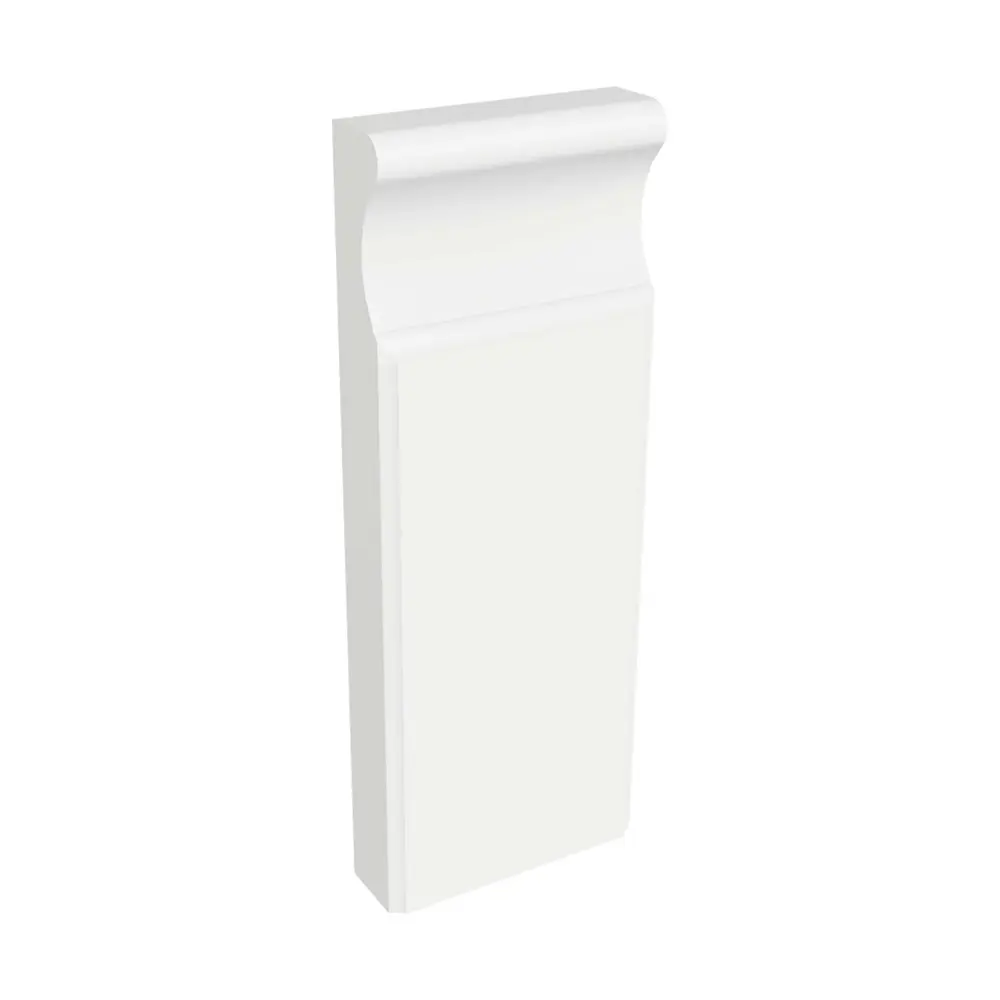 7/8'' x 3'' x 8" Alabaster Primed MDF Base Block