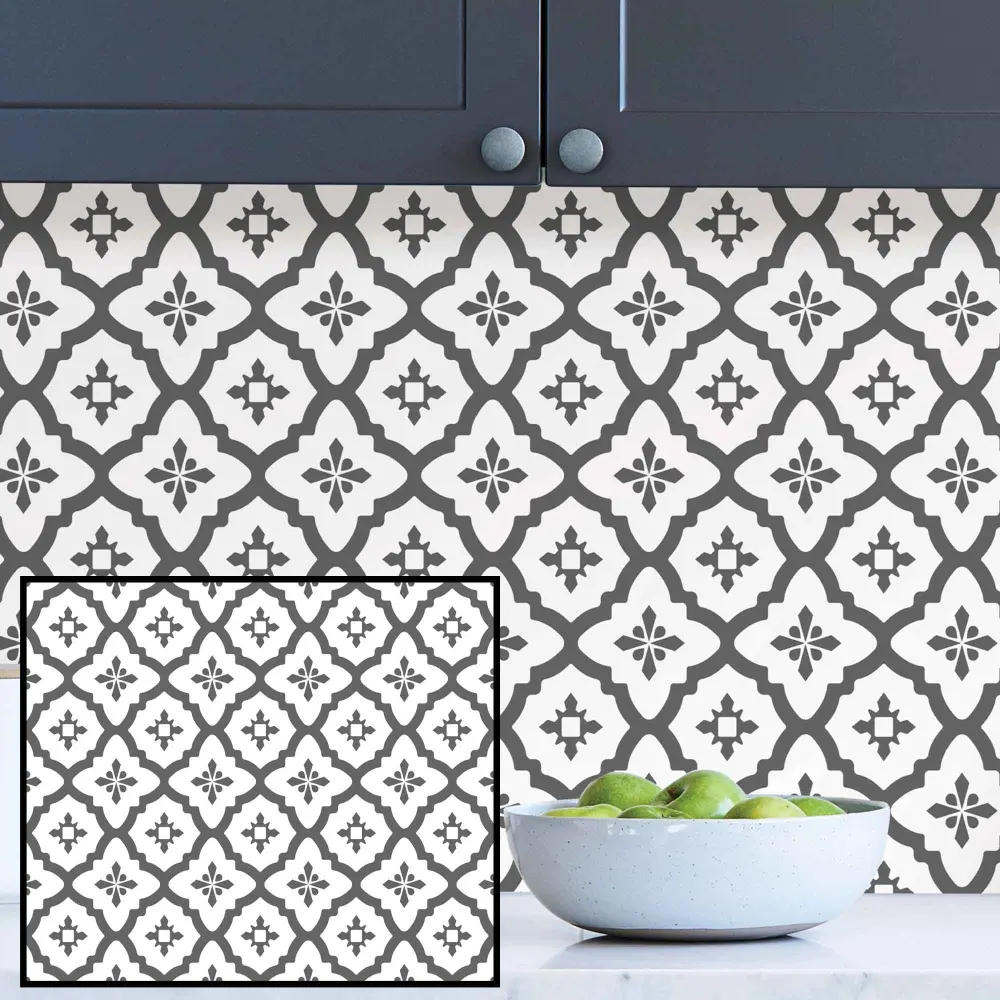 Algarve Peel and Stick Backsplash, 18" x 9' Quick-Release