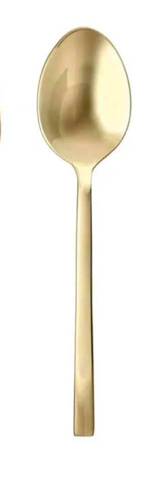 Arezzo Brushed Gold Serving Spoon 9.3"