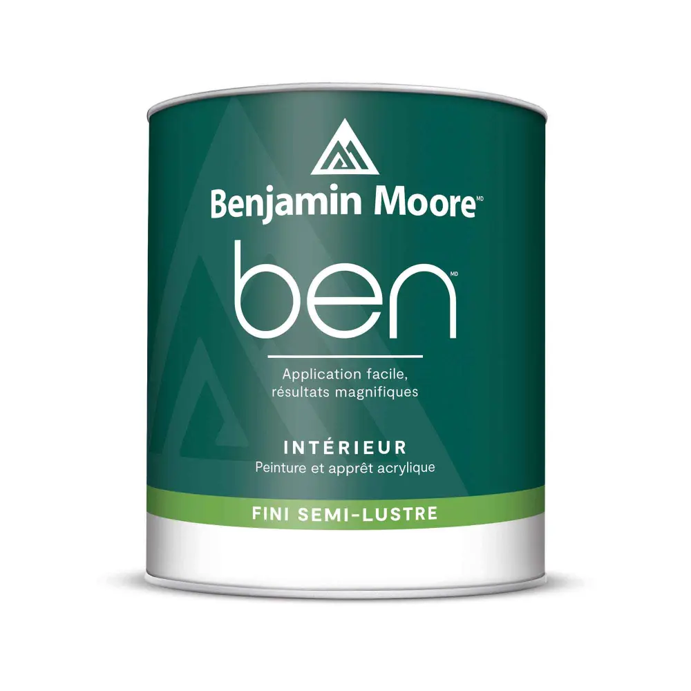 Ben Interior Paint and Primer Semi-Gloss Base 4, 946 ml