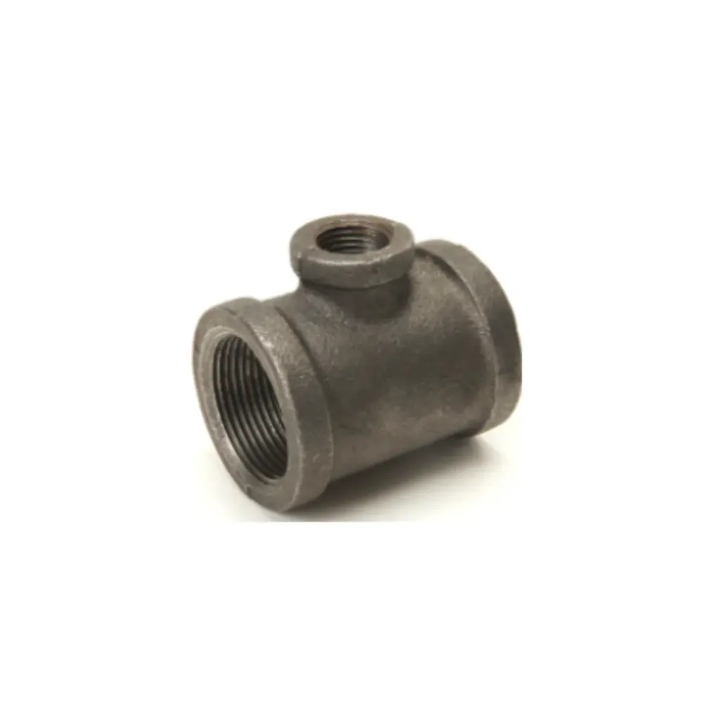 Ergonomic Design 2" X 2" X 1-1/2" DOMESTIC MIDNIGHT MALLEABLE IRON REDUCING TEE-USA