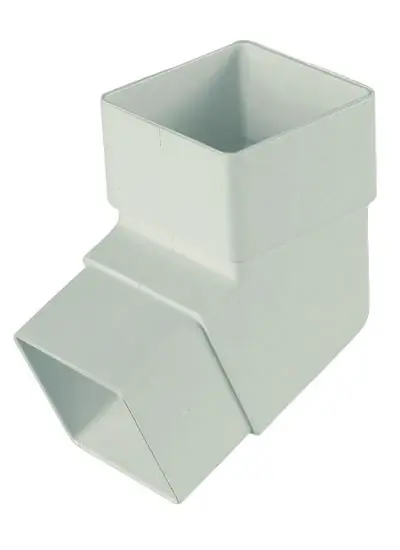 FloPlast 65mm Square 112.5 Degree Offset Bend Alabaster