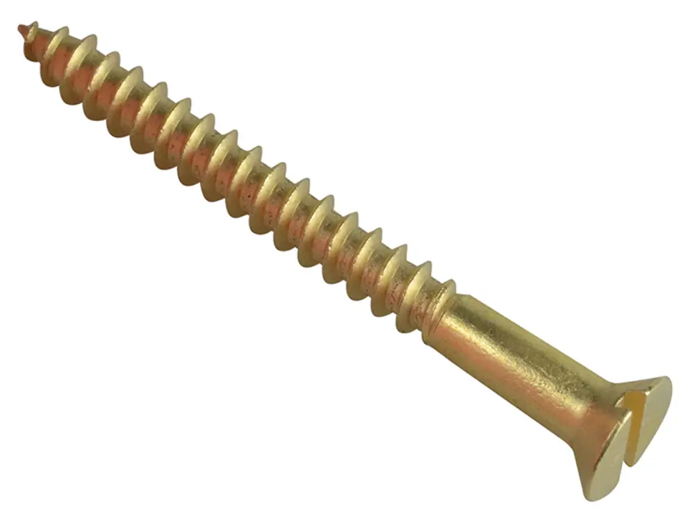 Forgefix Wood Screw Slotted Csk Warm alloy 2In X 10 Forgepack 6