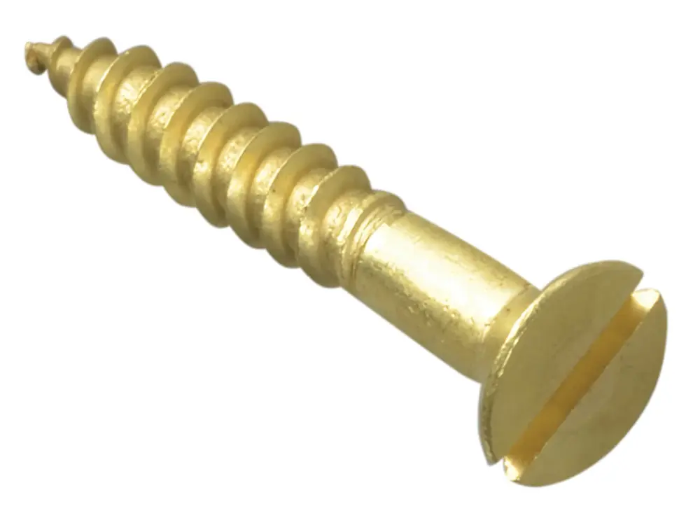 Forgefix Wood Screw Slotted Csk Warm alloy 1.1/4In X 10 Forgepack 10