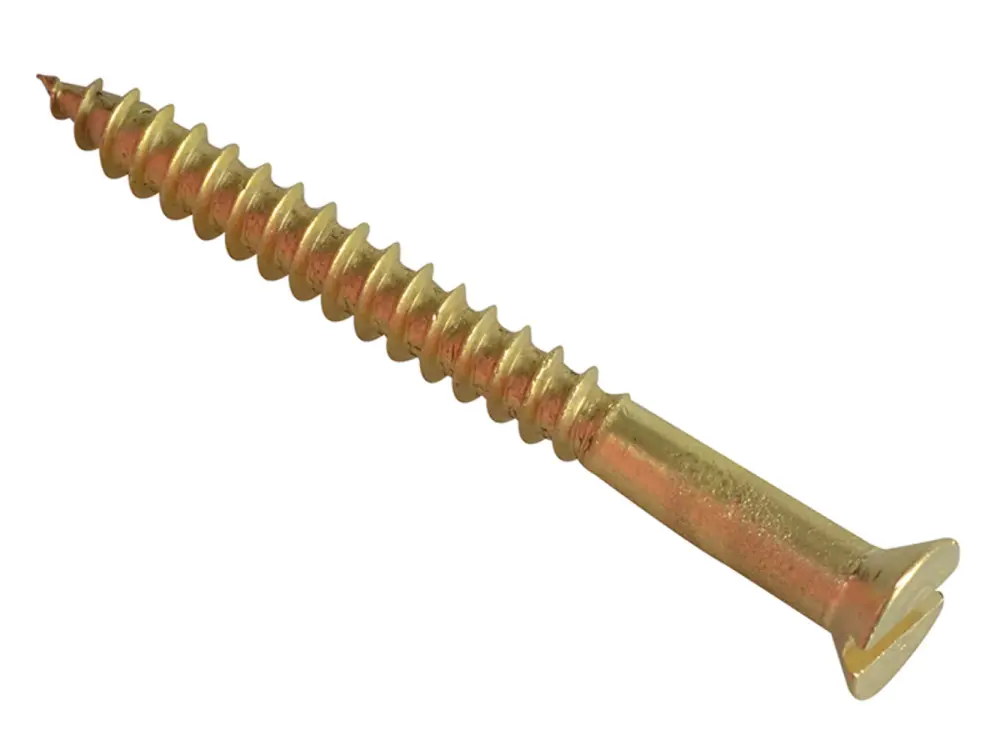 Forgefix Wood Screw Slotted Csk Warm alloy 1.1/2In X 6 Forgepack 12