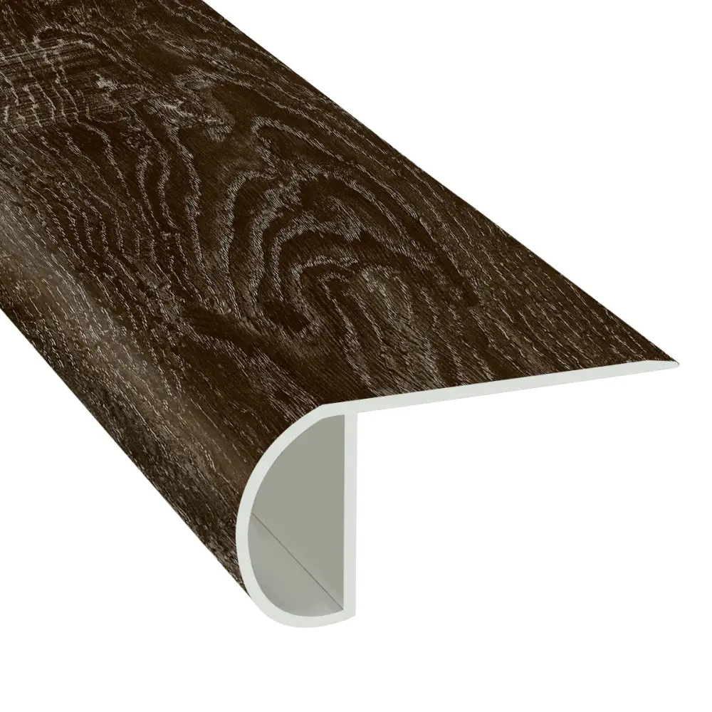 Frosted Oak 1.03 . Thick x 2.23 . Width x 94 . Length Overlap Stair Nose Molding