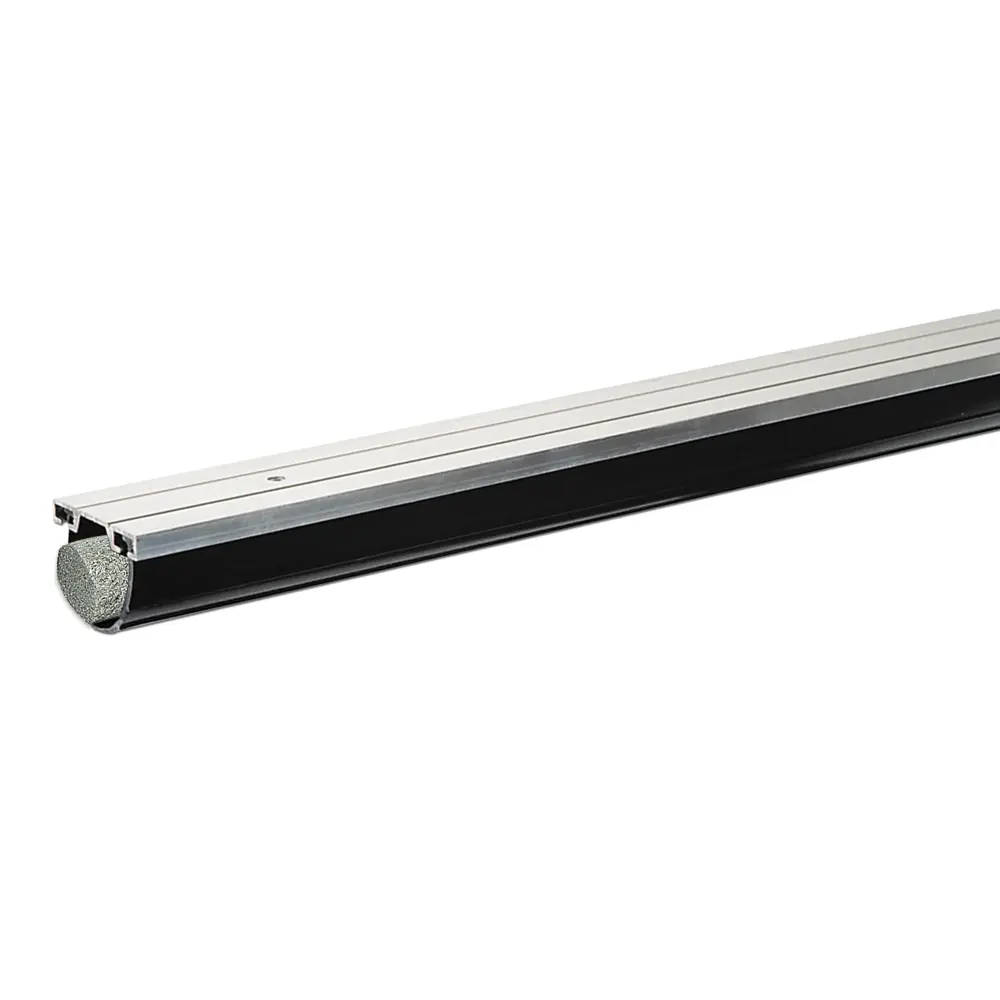 Garage door bottom 1-5/8'' x 9' aluminium + vinyl & backer rod