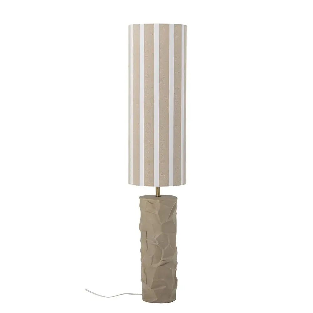 Jani Stoneware Floor Lamp Brushed Nickel