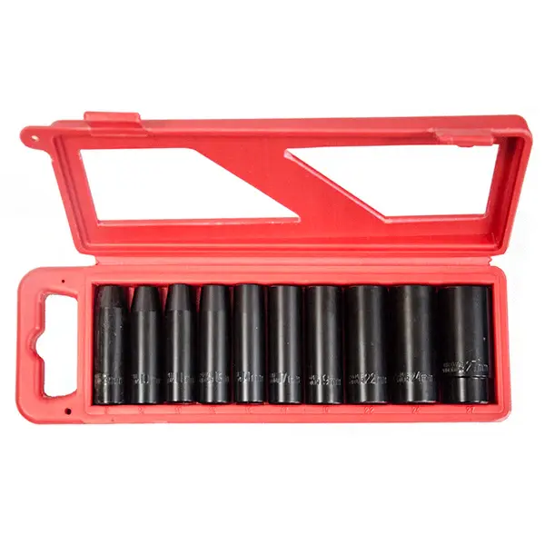 Jefferson 10 Piece 1/2" Deep Impact Socket Adjust