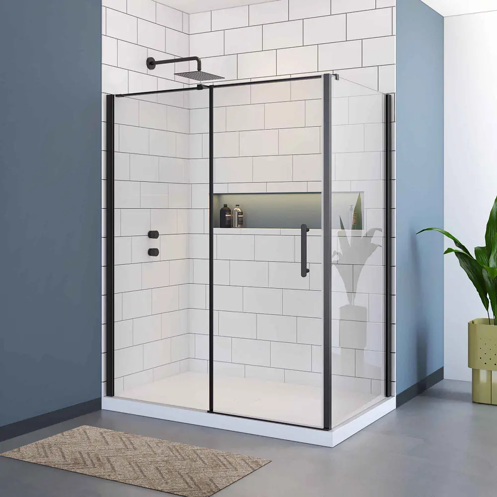 Kira Corner Shower, 60" x 36" x 75"