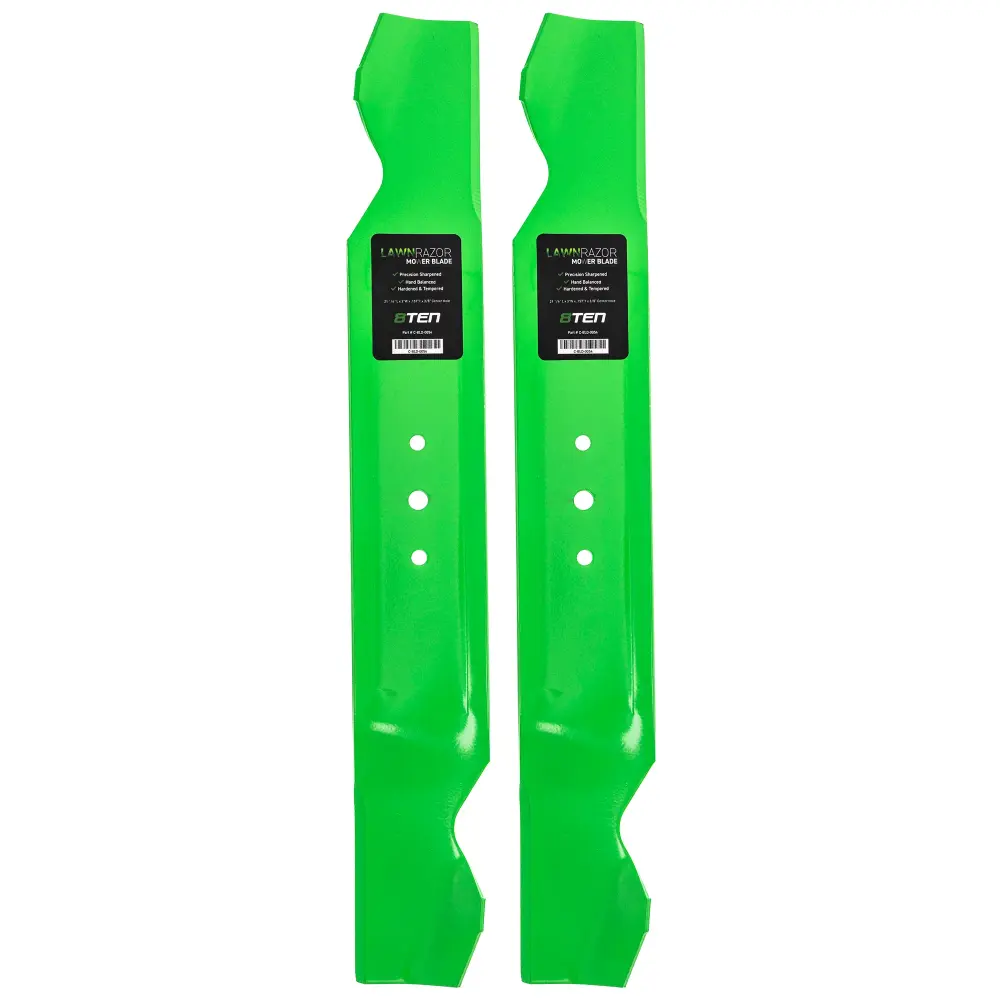 LawnRAZOR Notched High Lift Blade Hechinger Montgomery Ward Mastercraft 742-0499 742-0499A | DUO-PACK