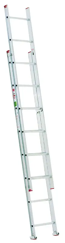 Magnetic Werner D716-2 Extension Ladder, 200 lb, Aluminium, 15 ft H Reach