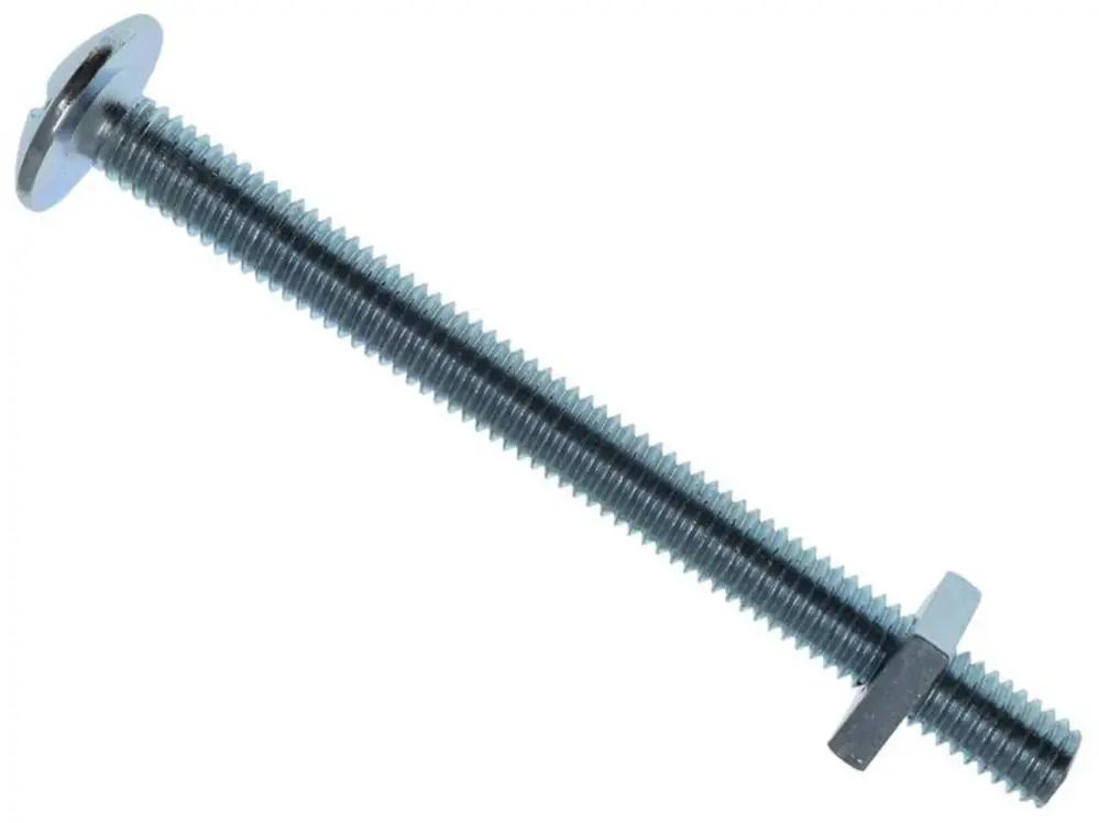 Metalmate Roofing Bolt & Nut Zp M6 X 70Mm (Box 25)