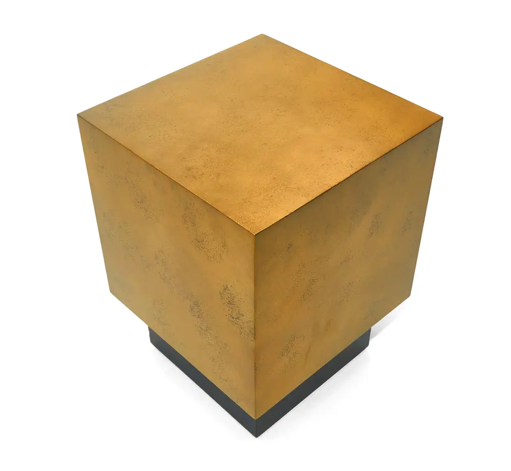 Modrest Derek - Modern Steel & Antique Copper End Table