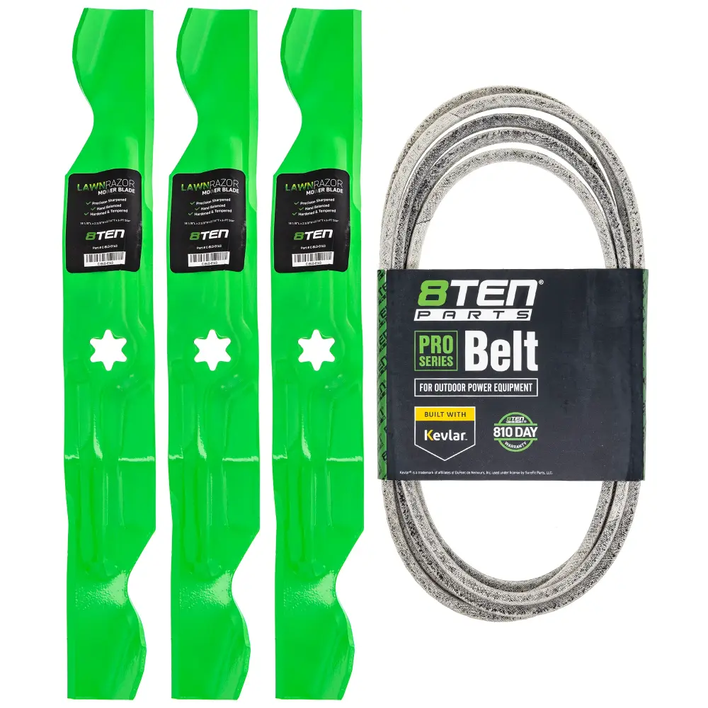Mower Blades & Deck Belt Kit Cub Cadet Craftsman Columbia MK1007765
