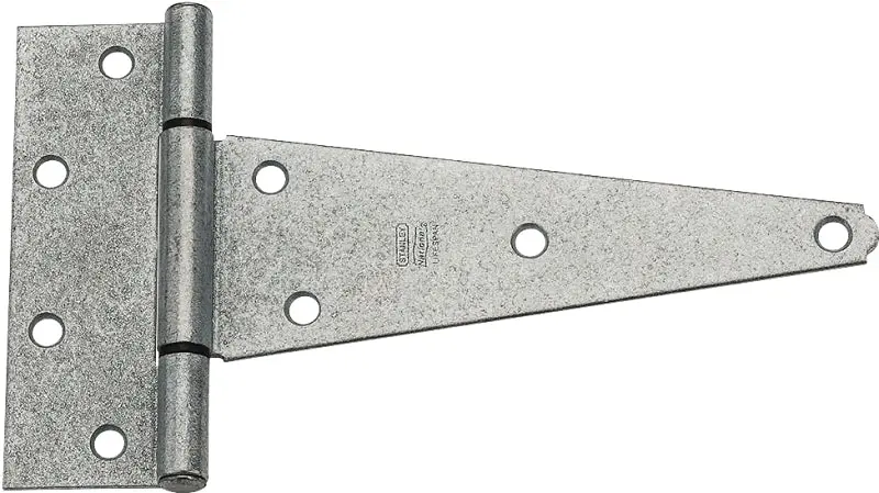 National Hardware N129-502 T-Hinge, 8 H Frame Leaf, Hardened, Galvanized, 60 lb