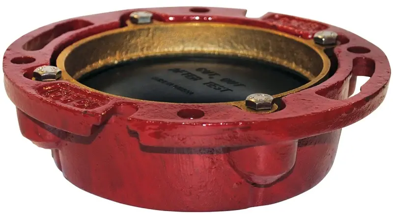 Oatey 42256 Closet Flange, 4 Connection, Cast Iron, Cherry