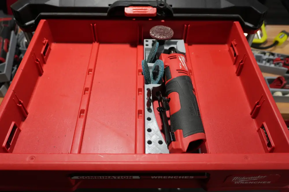 Packout 4-Drawer Insert M12 Straight Die Grinder - Individual Barrel D4 Collection (MSDG D4)
