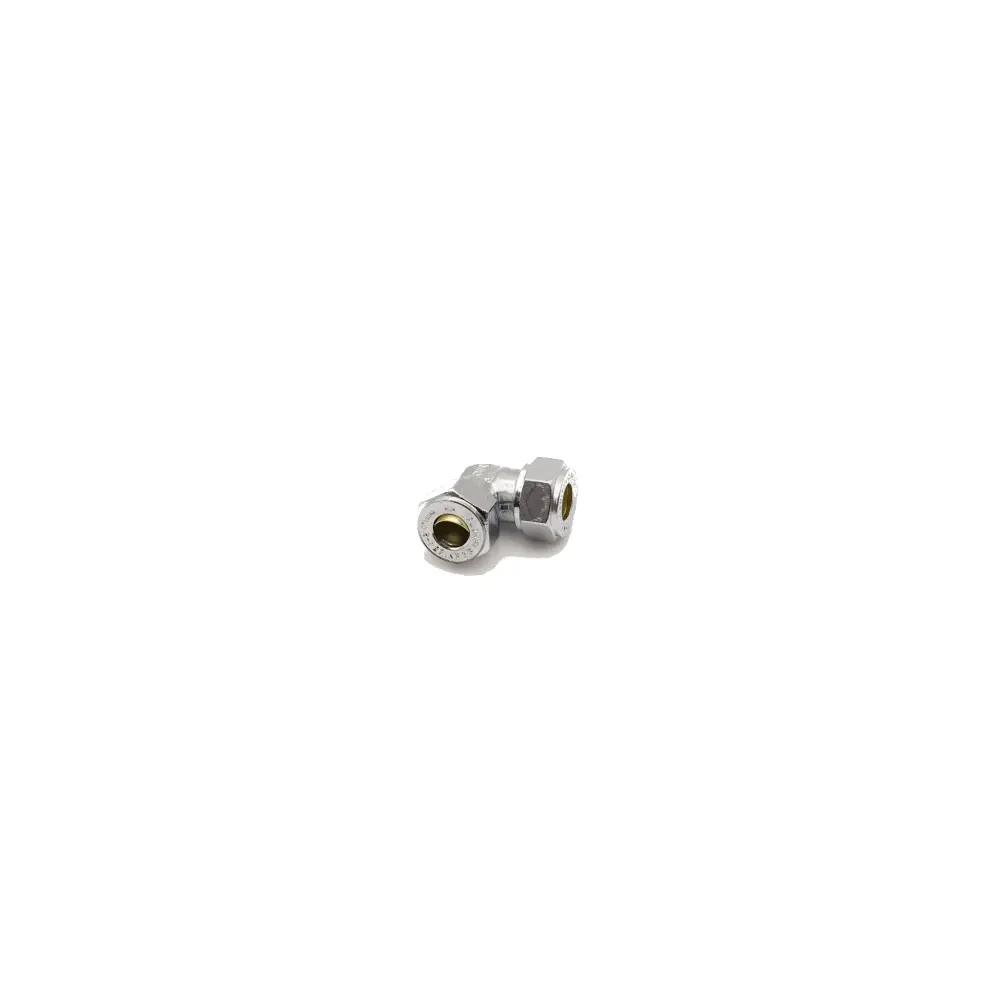 PrimaPlus Shiny metal Compression Elbow 10mm Drywall Installation