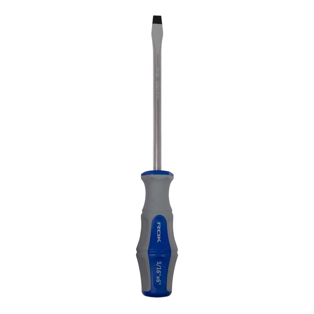 Professional Grade Flat Screwdriver Magnetic Tip, 5/16" x 6"
