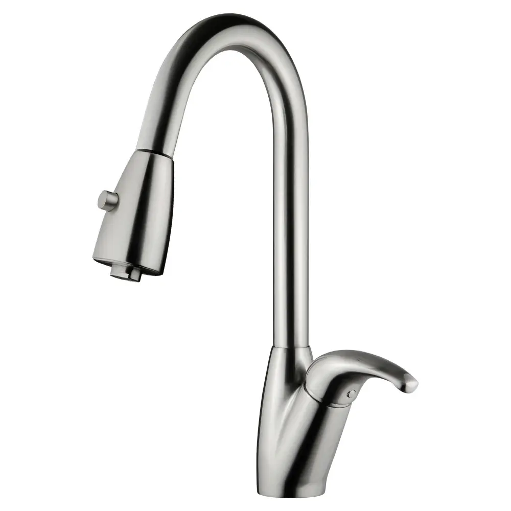 Pull Out Kitchen Faucet LK12B Matte Nickel Finish