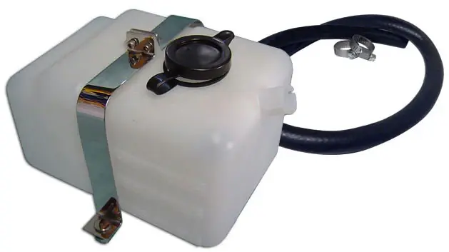 Radiator Overflow Bottle w/Hose Kit & Non-corrosive Brackets