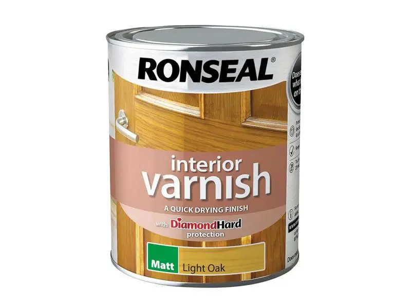 Ronseal Interior Varnish Quick Dry Matt Airy Oak 750ml