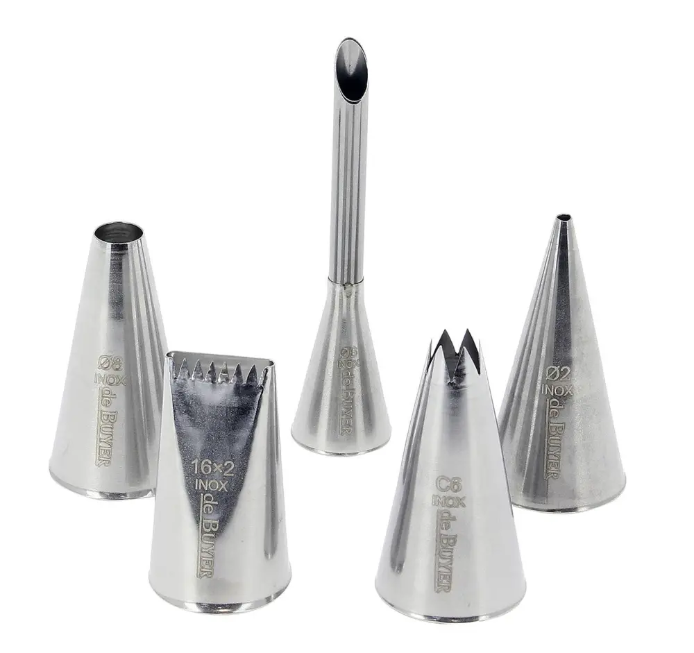 SET 5 STAIN-RESISTANT STEEL TIPS