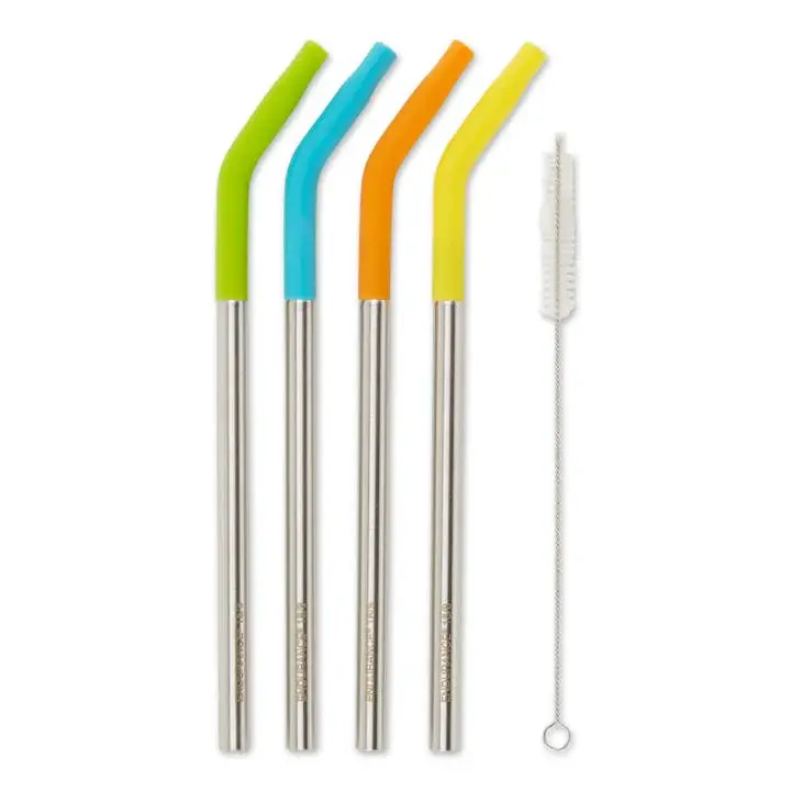 Silicone Tip Straw 9 + Brush Adjust (4+1)