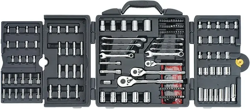 STANLEY 96-011 Mechanic's Tool Adjust, 170-Piece, Chrome Vanadium, Chrome Vanadium