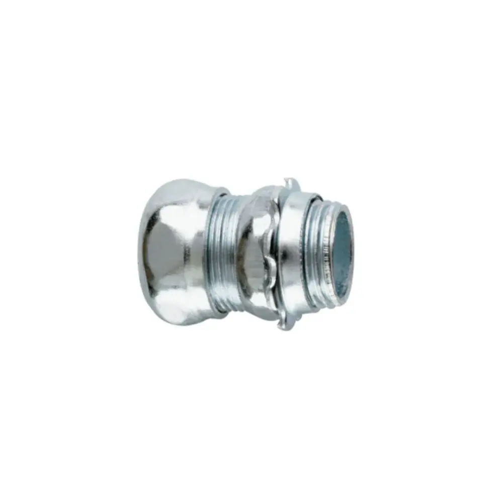 1 1/2 STEEL COMPRESSION EMT CONNECTOR, THREADLESS