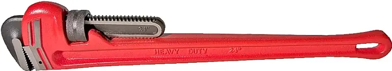 Superior Tool 02824 Pipe Wrench, 3 Jaw, 24 L, Straight Jaw, Iron, Epoxy-Coated