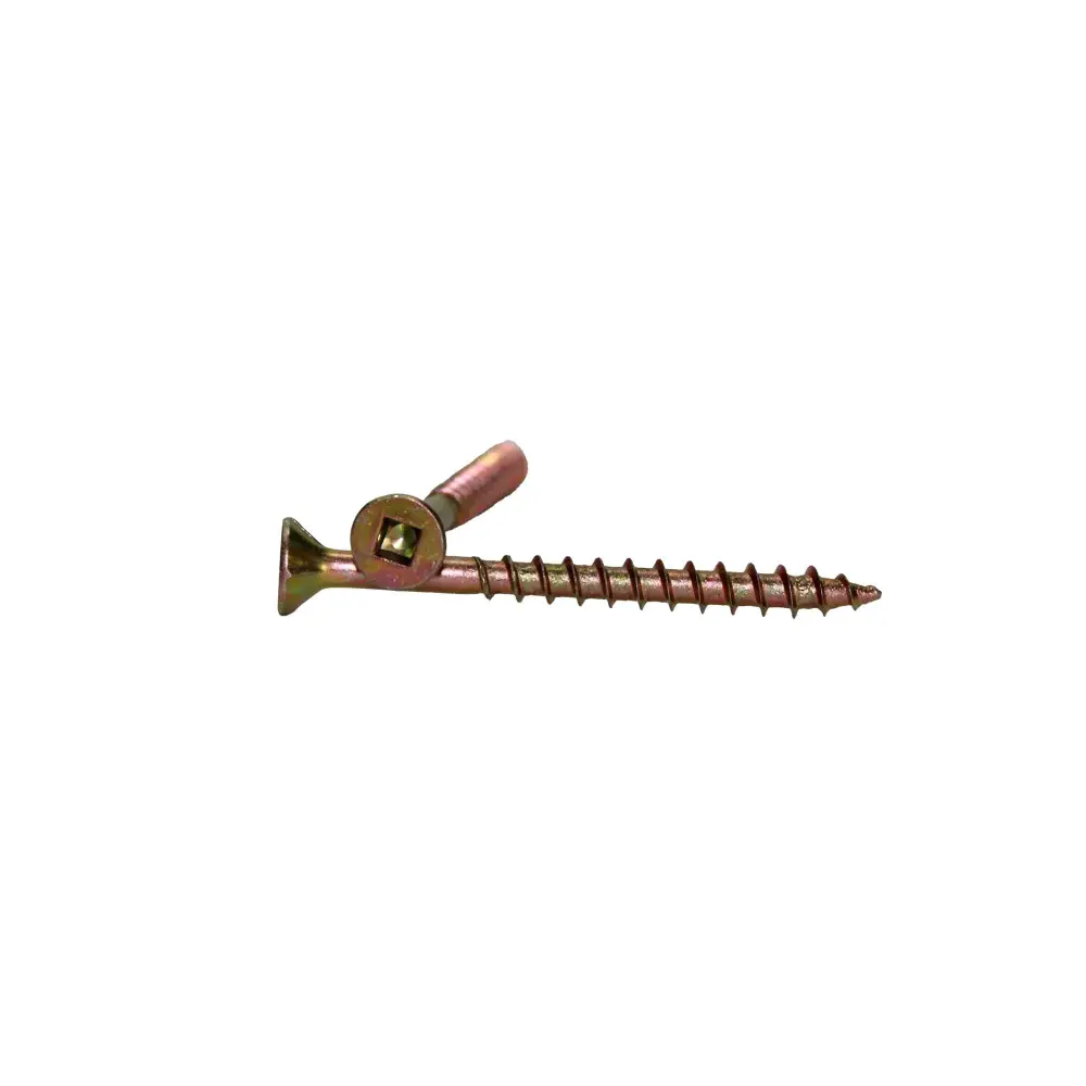 Yellow Zinc Plated Multi-Purpose Screw, #8 x 3" (500 Units)