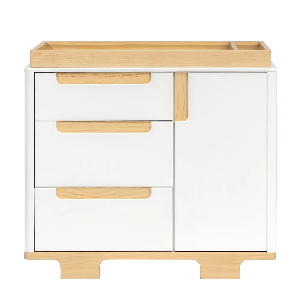 Yuzu 3-Drawer Changer Dresser - White/Natural