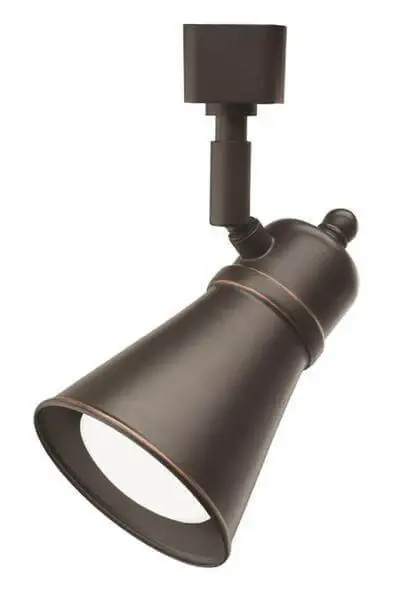Lithonia Lighting Lamp Shade Track Head, 8W, 500 Lumen, Rustic gold, Oil Rubbed Damaged Box