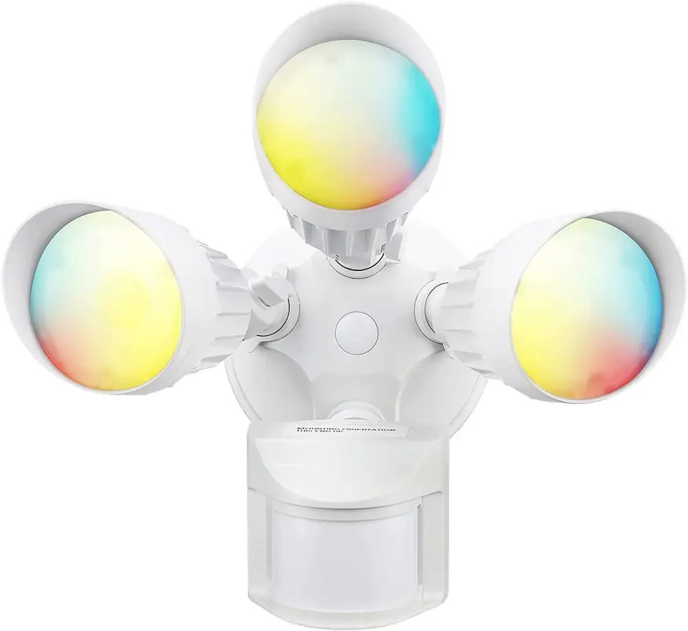 Watchman+ Tri-Heads 37.5W LED Security Portable - White - Adjustable CCT