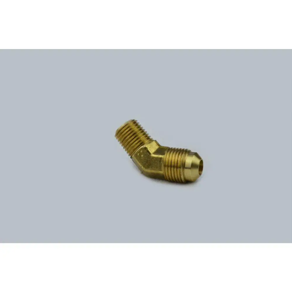 45E1-64 United Brass 3/8" OD Flare X 1/4" MIP Warm alloy 45 Degree Elbow