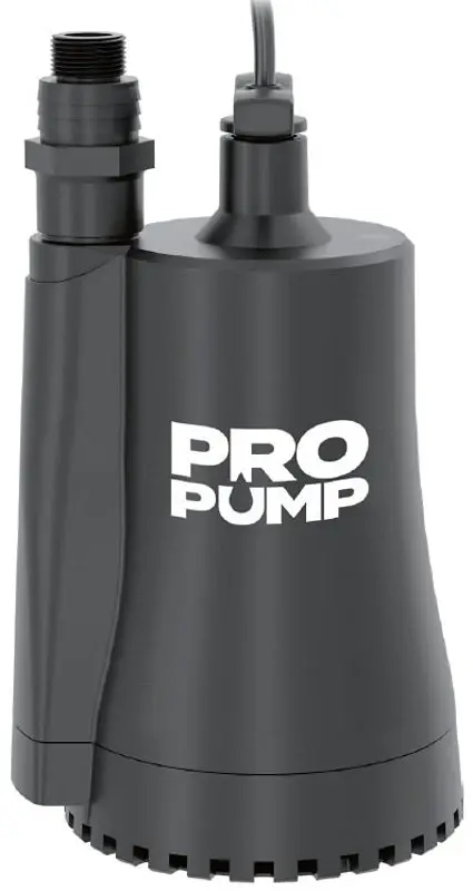 PROPUMP SU200 Utility Pump, 1-Phase, 2.6 , 115 V, 1/4 hp, 1 Outlet, 27 ft Max Head, 2000 gph, Thermoplastic