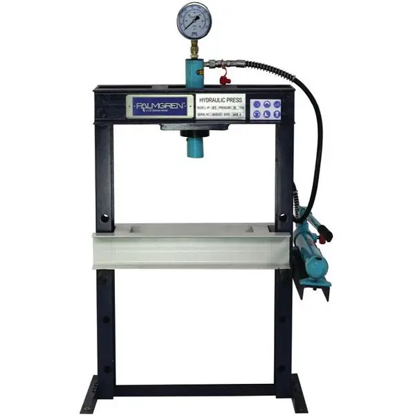 Palmgren Low-Profile Hydraulic Press, 10T, Manual Pump 60in, 9661611