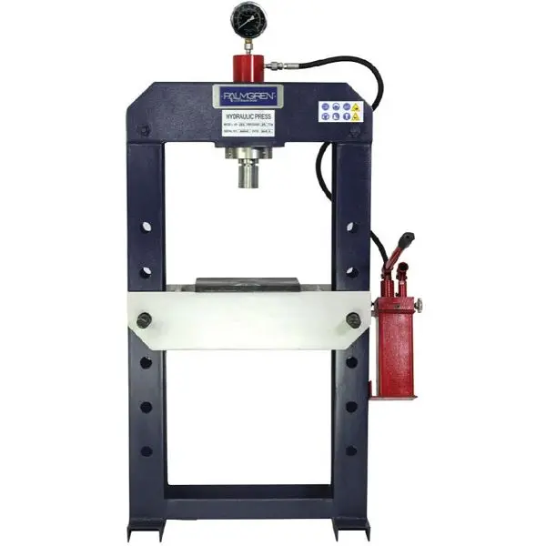 Palmgren Streamlined Hydraulic Press, 25T, Manual Pump 76in, 9661613