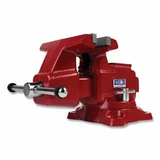 Wilton Distinctive Functionality Bench Vise, 8 Jaw Width, 4-1/2 Throat Depth, 360° Swivel Base, 28816